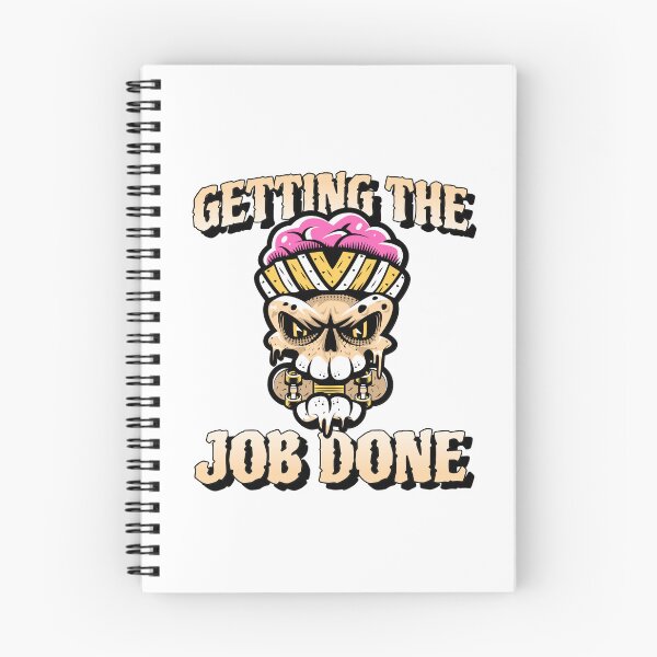 Item preview, GETTING THE JOB DONE SKULL designed and sold by LovePeaceShop.