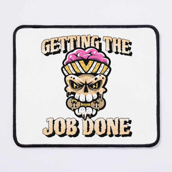 Item preview, GETTING THE JOB DONE SKULL designed and sold by LovePeaceShop.