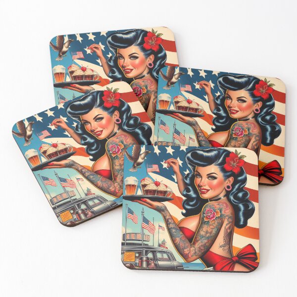 Item preview, Vintage Cupcake Pin-up designed and sold by PulpVintage.