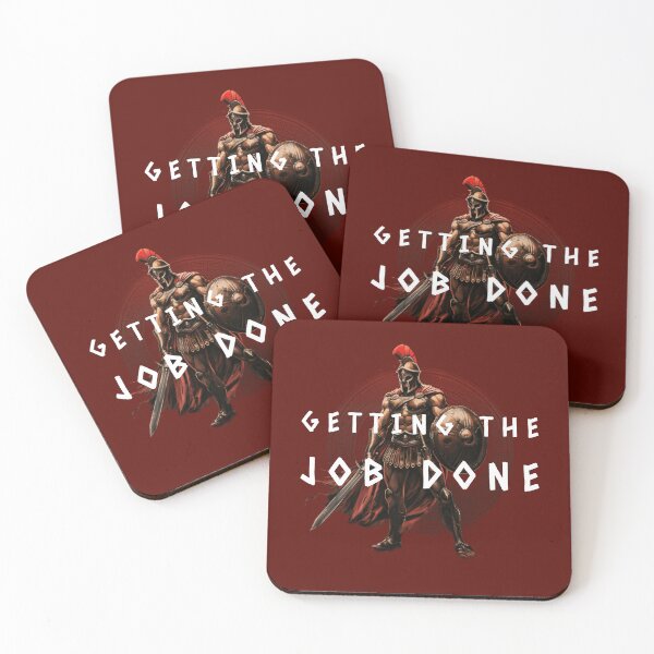 Item preview, GETTING THE JOB DONE WARRIOR designed and sold by LovePeaceShop.