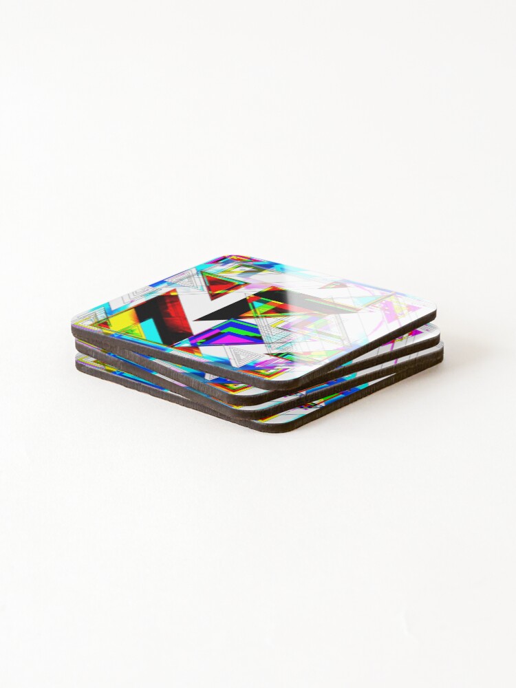 Thumbnail 4 of 5, Coasters (Set of 4), Triangles designed and sold by Renaivn.