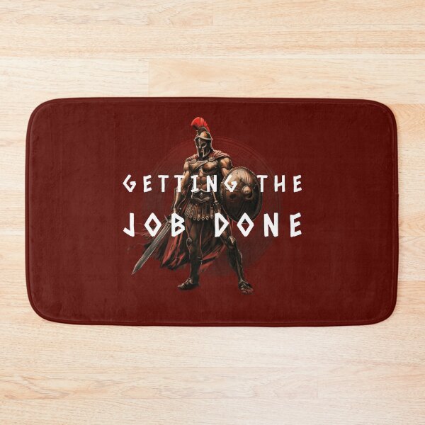 Item preview, GETTING THE JOB DONE WARRIOR designed and sold by LovePeaceShop.