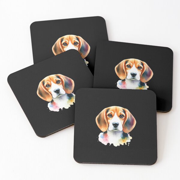 Item preview, Retrato en acuarela de un beagle designed and sold by luckyredskittle.