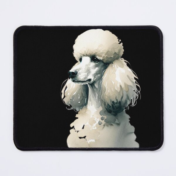 Item preview, Watercolor portrait of a poodle designed and sold by luckyredskittle.