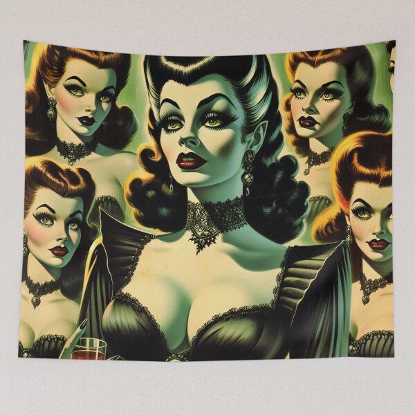 Aperçu de l'œuvre Femme vampire sexy créée et vendue par PulpVintage.