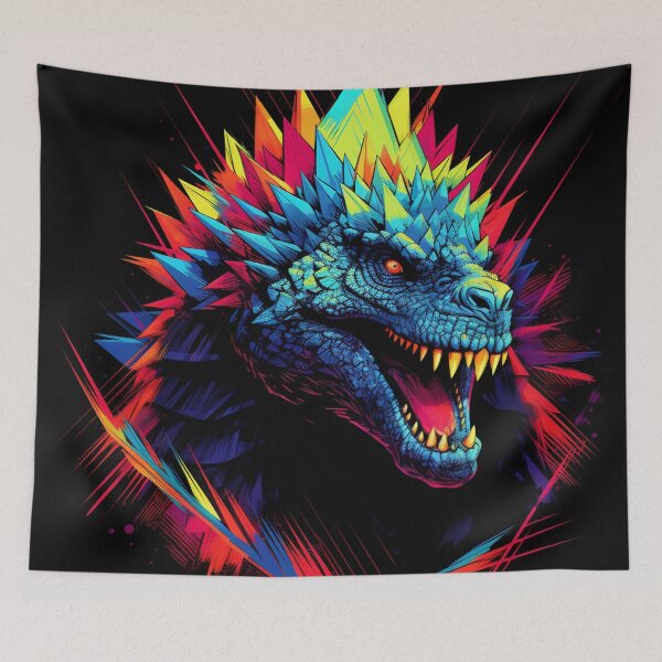Item preview, Nuclear Lizard Monster Neon Art 1 designed and sold by AstroRisq.