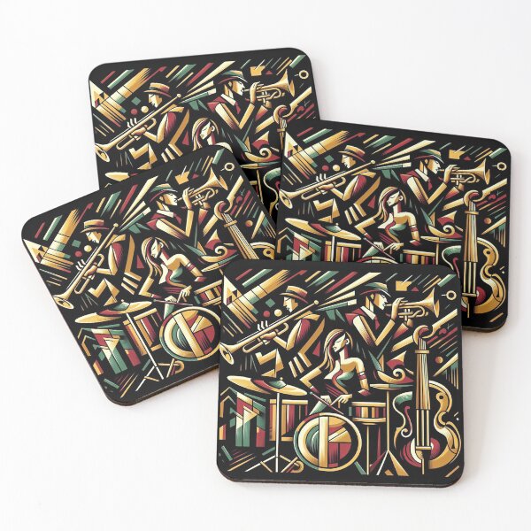 Item preview, Jazz Band in a Cubism Paint 4 designed and sold by PictaNova.