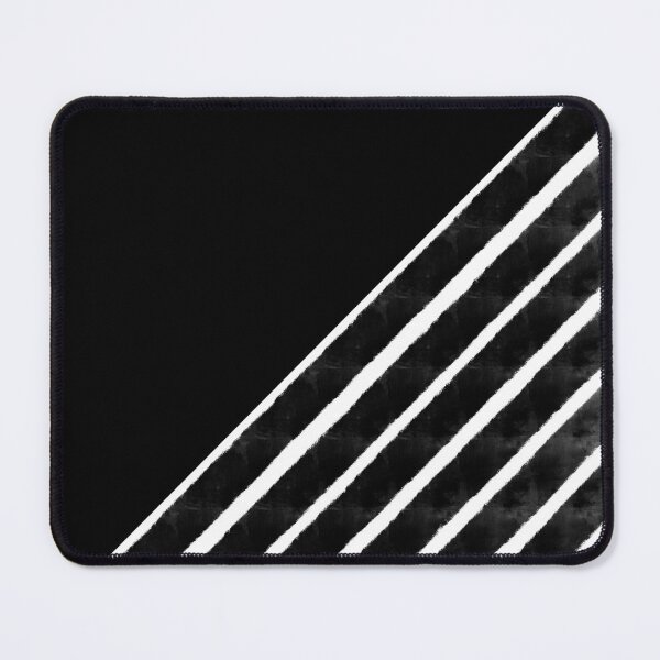 Item preview, "Furrow" | Diagonal Black and White Design designed and sold by LiseHoltArt.