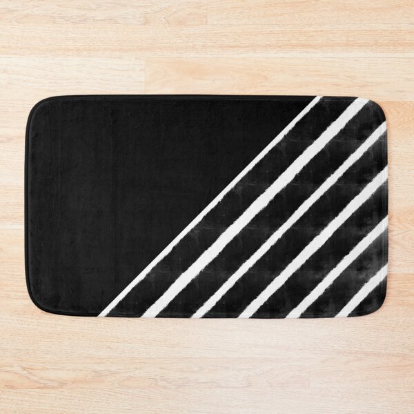 Item preview, "Furrow" | Diagonal Black and White Design designed and sold by LiseHoltArt.