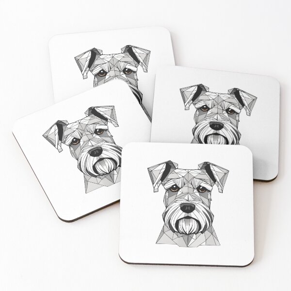Item preview, Geometric Schnauzer Dog  designed and sold by CharmStudio.