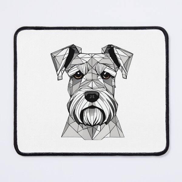 Item preview, Geometric Schnauzer Dog designed and sold by CharmStudio.