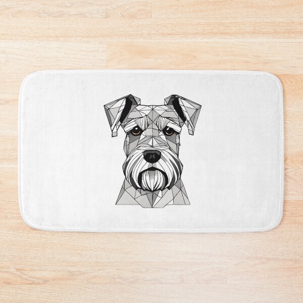 Item preview, Geometric Schnauzer Dog  designed and sold by CharmStudio.