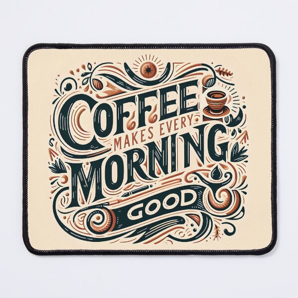 Item preview, Coffee Makes Every Morning Good, typography designed and sold by maxmaj.