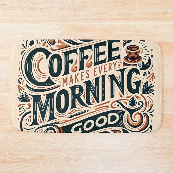 Item preview, Coffee Makes Every Morning Good, typography designed and sold by maxmaj.