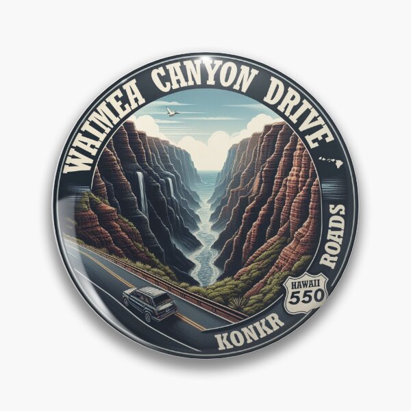 Item preview, Konkr Roads Waimea Canyon Drive Logo designed and sold by KonkrRoads.