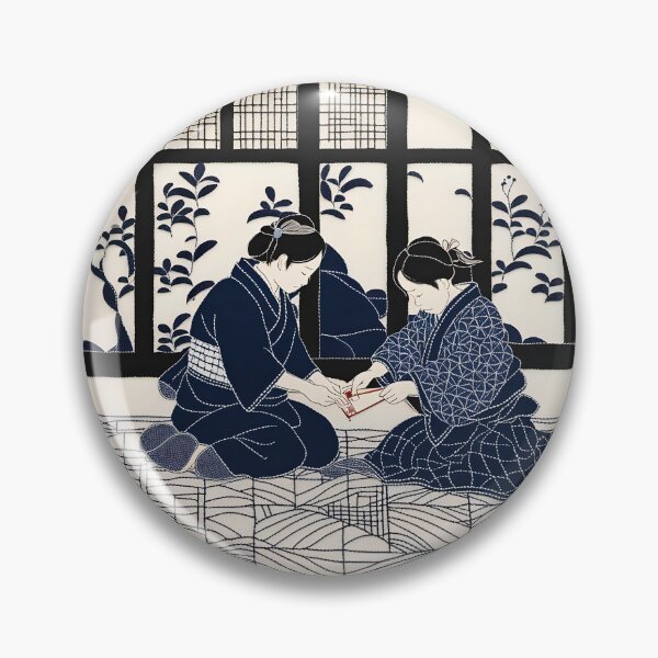 Item preview, Sashiko lesson scene designed and sold by Ponted.