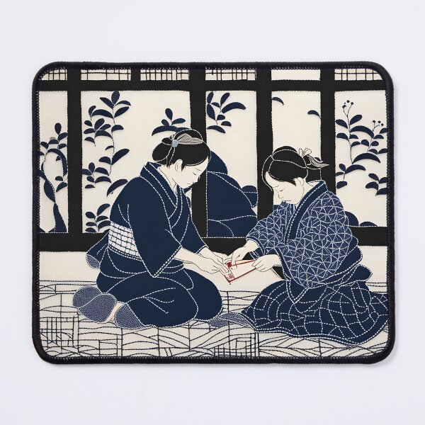 Item preview, Sashiko lesson scene designed and sold by Ponted.