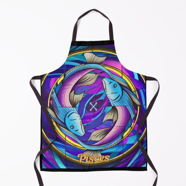 Item preview, Pisces Zodiac, stained glass designed and sold by ZodiacWonders.
