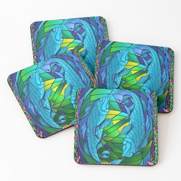 Item preview, Pisces Zodiac, stained glass designed and sold by ZodiacWonders.