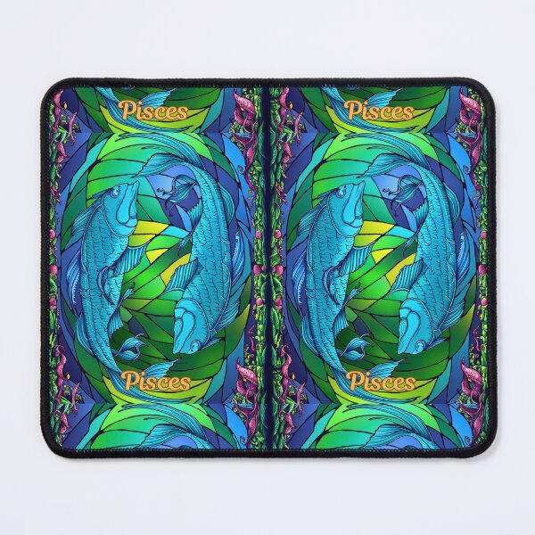 Item preview, Pisces Zodiac, stained glass designed and sold by ZodiacWonders.