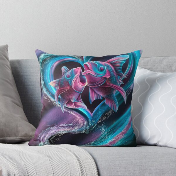 Item preview, Pisces Zodiac, heart shape designed and sold by ZodiacWonders.
