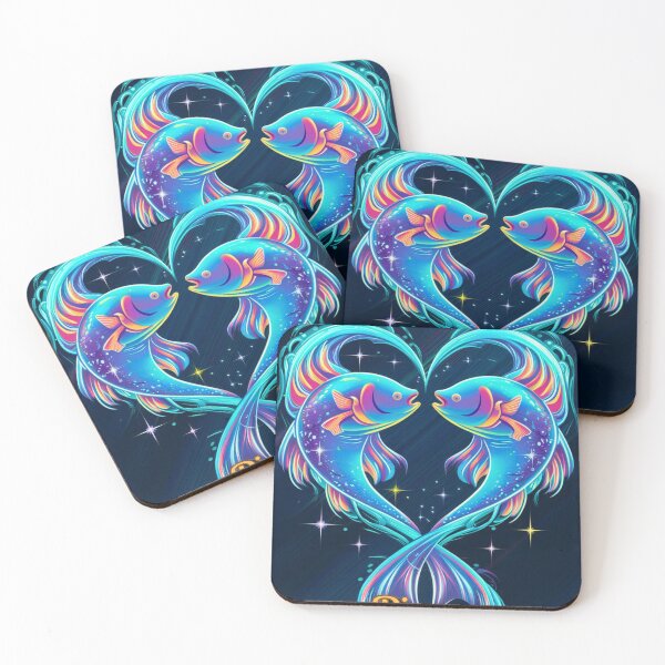 Item preview, Pisces Zodiac, heart shape designed and sold by ZodiacWonders.