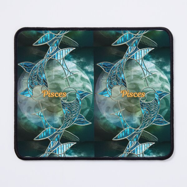 Item preview, Pisces Zodiac, stained glass designed and sold by ZodiacWonders.