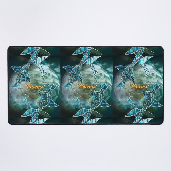Item preview, Pisces Zodiac, stained glass designed and sold by ZodiacWonders.