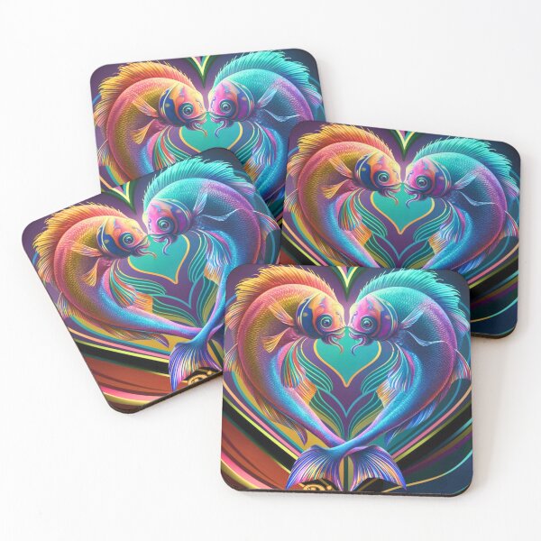 Item preview, Pisces Zodiac, heart shape designed and sold by ZodiacWonders.