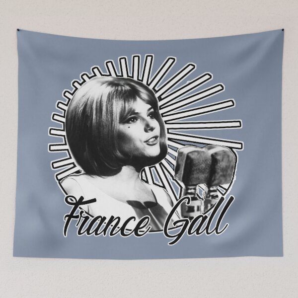 Item preview, France Gall - Eurovision song contest 1965 - Monochromatic Design designed and sold by MINDTHECHERRY.
