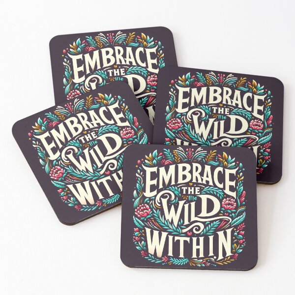 Item preview, Embrace the Wild Within, typography designed and sold by maxmaj.