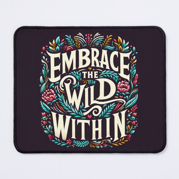 Item preview, Embrace the Wild Within, typography designed and sold by maxmaj.