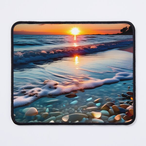 Item preview, Calm Beach Sunset designed and sold by AspirationalArt.