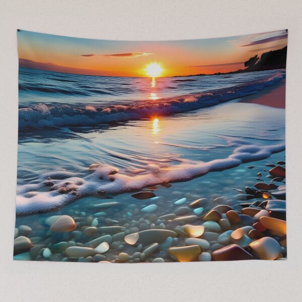 Item preview, Calm Beach Sunset designed and sold by AspirationalArt.