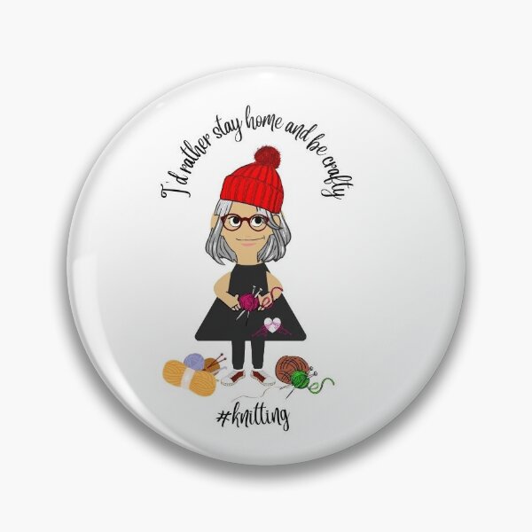 Item preview, Señora tejiendo con un sombrero rojo designed and sold by DalysDesigns.
