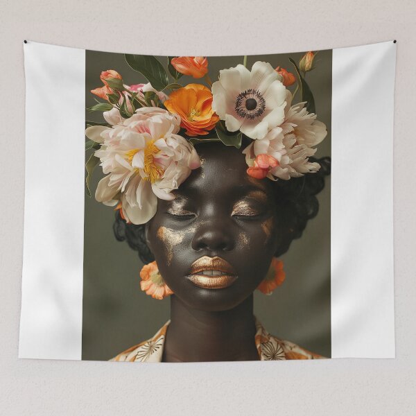 Item preview, african and flower designed and sold by Rockwpapart.