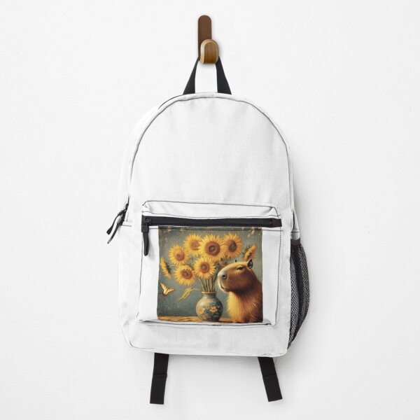Item preview, Capybara ft. Van Gogh-Vase with Twelve Sunflowers2 designed and sold by Capybara Art Lover.