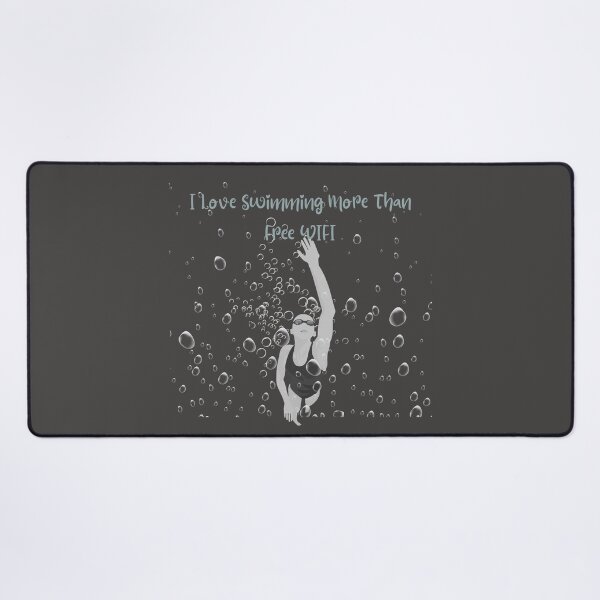Item preview, I Love Swimming More Than Free WIFI designed and sold by LMK2009.