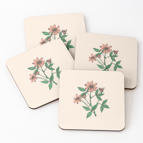 Item preview, Apricot Pompon Rose Bloom Single 1-7 Petals Almost Flat designed and sold by zenithcreative.