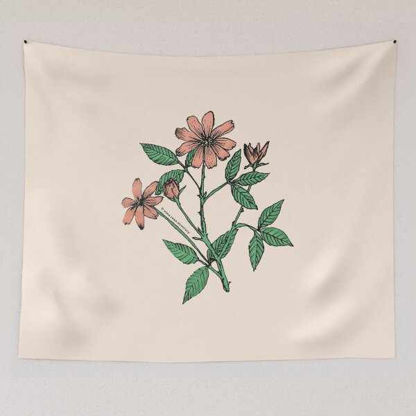 Item preview, Apricot Pompon Rose Bloom Single 1-7 Petals Almost Flat designed and sold by zenithcreative.