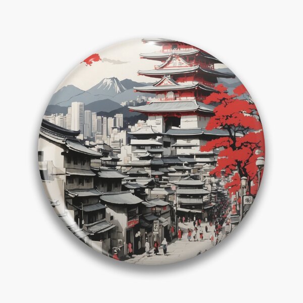 Item preview, Himeji Japan Vintage Travel Tourism  designed and sold by TravelersGems.