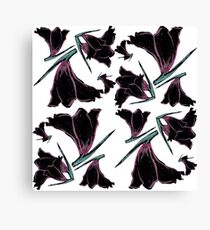 Pattern brush flower Canvas Print