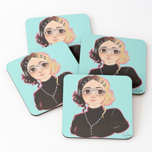 Item preview, goth nerd portrait designed and sold by skribblepixie.