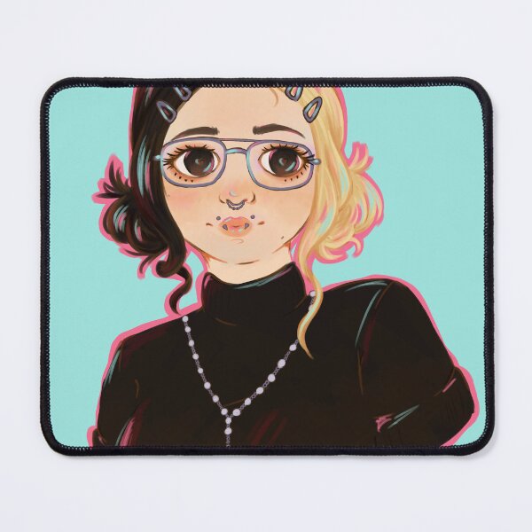 Item preview, goth nerd portrait designed and sold by skribblepixie.