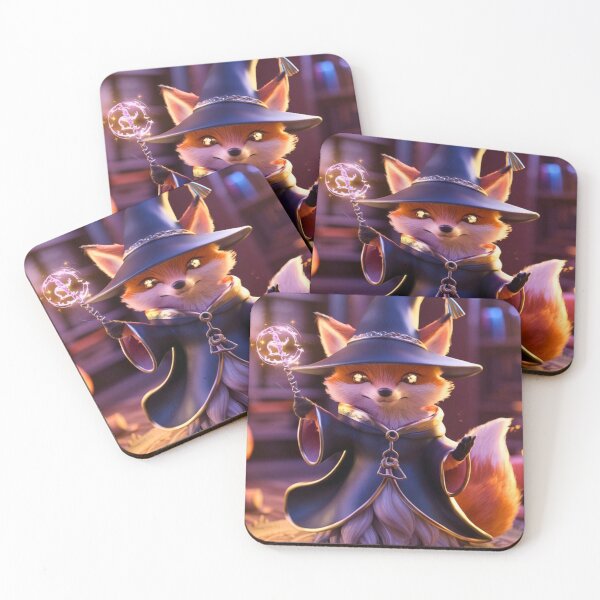 Item preview, Fox Portrait. whimsical wizard designed and sold by FoxVibes.