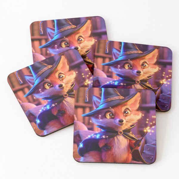 Item preview, Fox Portrait. whimsical wizard designed and sold by FoxVibes.