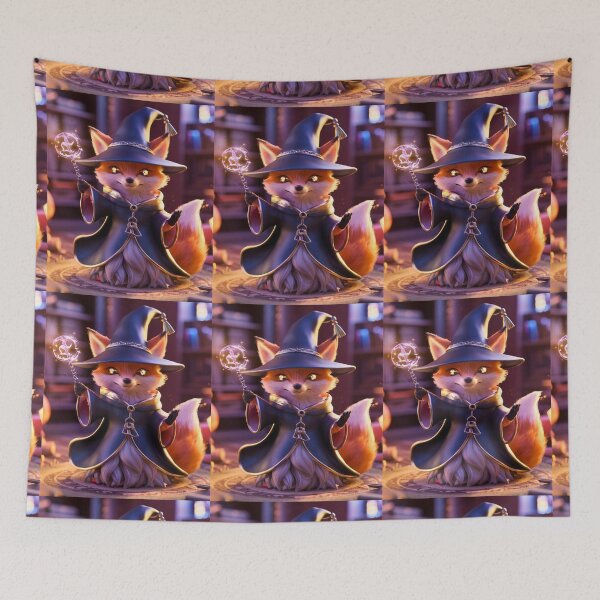 Item preview, Fox Portrait. whimsical wizard designed and sold by FoxVibes.