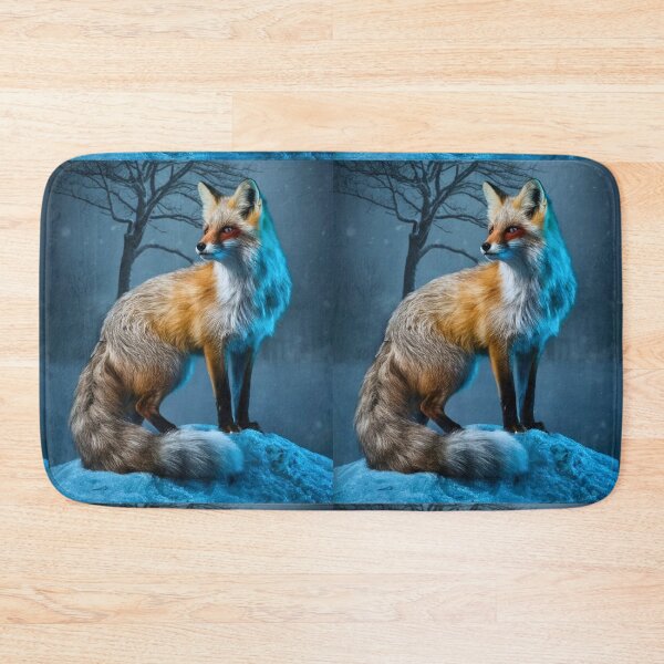 Item preview, Fox Portrait. snow scene designed and sold by FoxVibes.