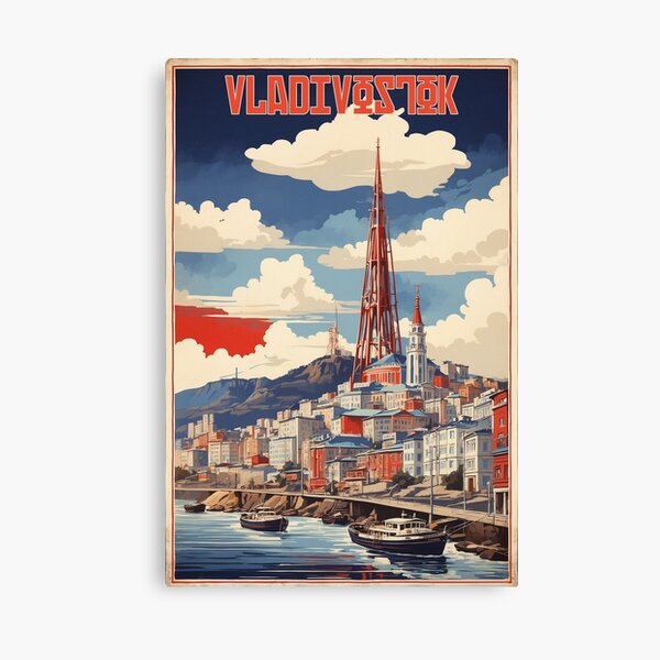 Item preview, Vladivostok Russia Vintage Travel Tourism  designed and sold by TravelersGems.