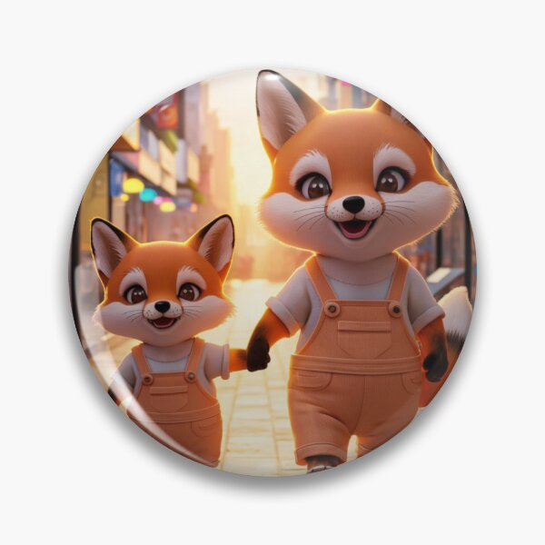 Item preview, Fox Portrait. walking down the street designed and sold by FoxVibes.